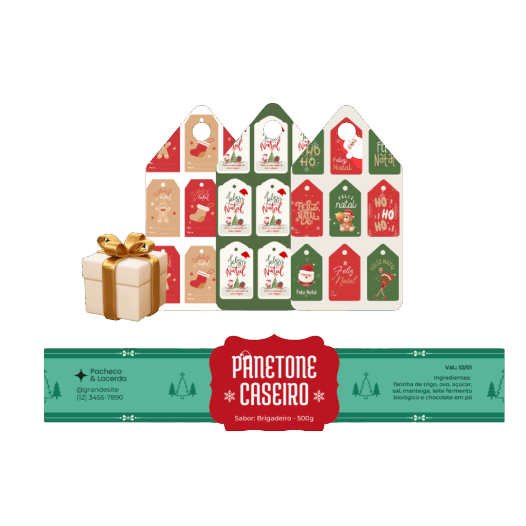 Bônus 4 - Etiquetas Natalinas