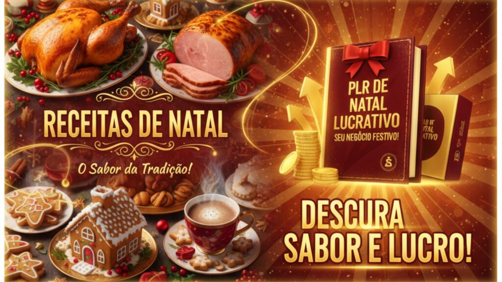 Banner do Pacote PLR Receitas de Natal